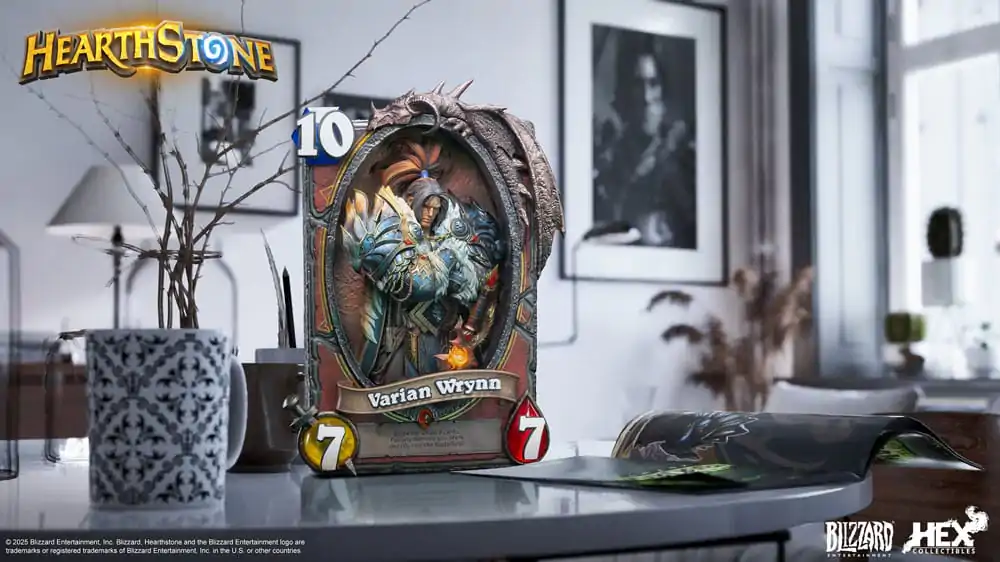 Hearthstone 3D Umjetnička Uokvirena Statua Varian Wrynn 31 cm fotografija proizvoda