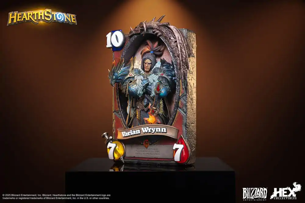 Hearthstone 3D Umjetnička Uokvirena Statua Varian Wrynn 31 cm fotografija proizvoda