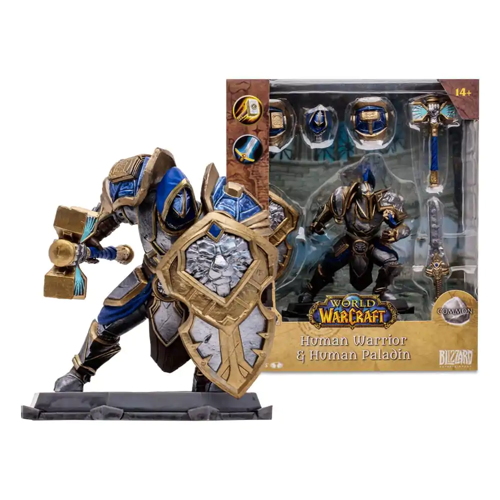 World of Warcraft Akcijska figura Human: Paladin / Warrior 15 cm fotografija proizvoda