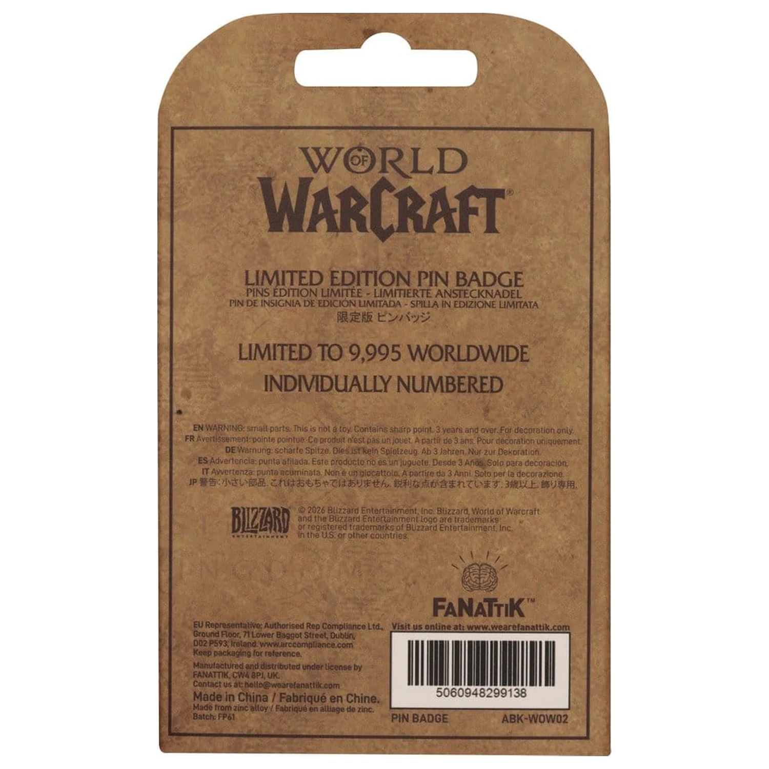 World of Warcraft Pepe Limited Edition Značka fotografija proizvoda
