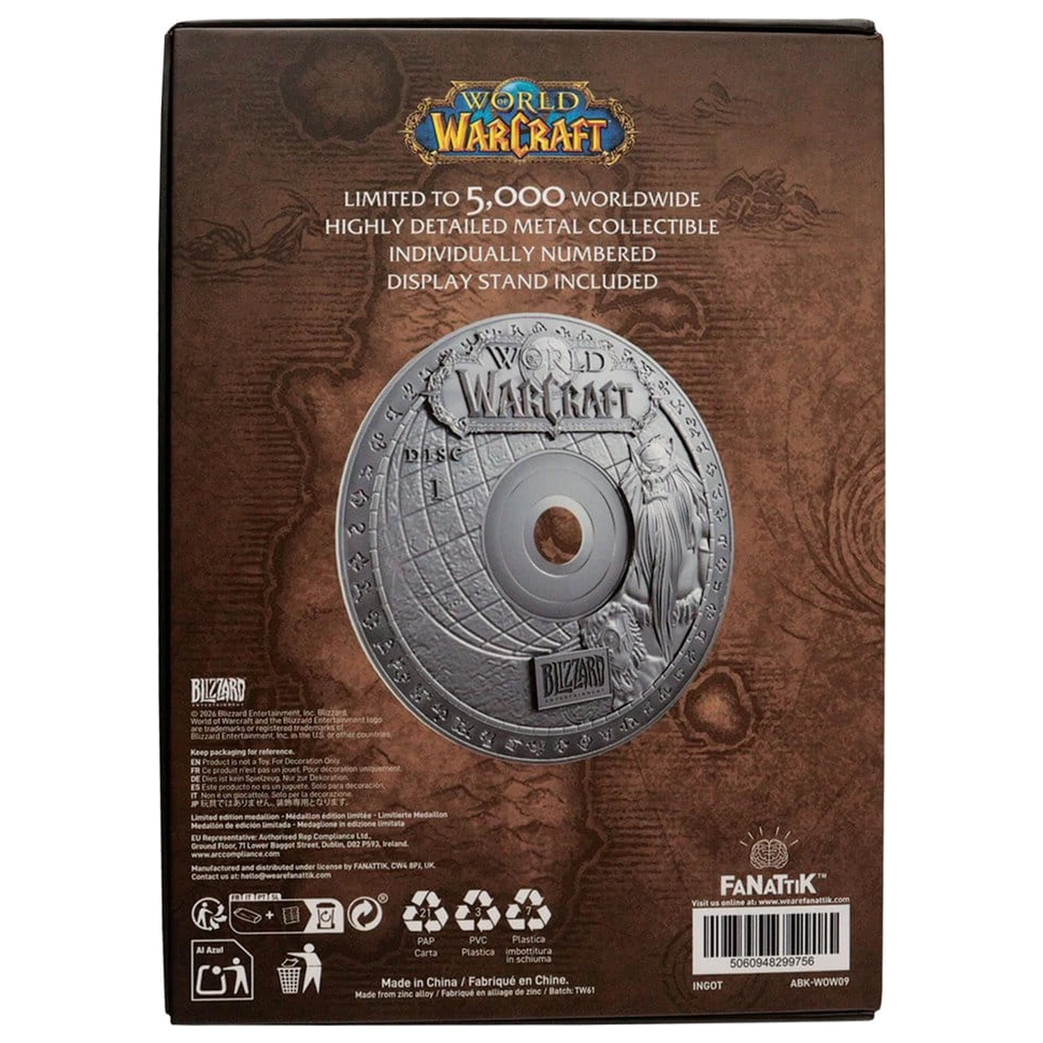 World of Warcraft Replika CD-ROM Limited Edition 11 cm fotografija proizvoda