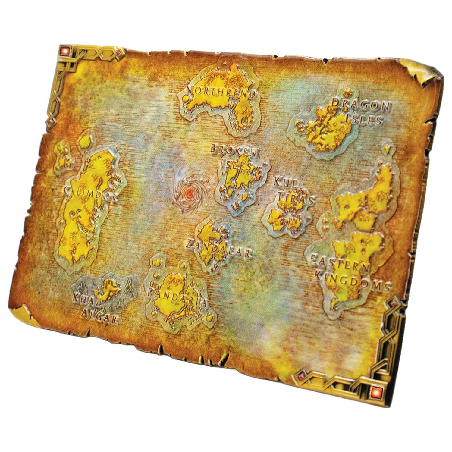 World of Warcraft replika metalne karte Azerotha, limitirano izdanje 12 x 18 cm fotografija proizvoda