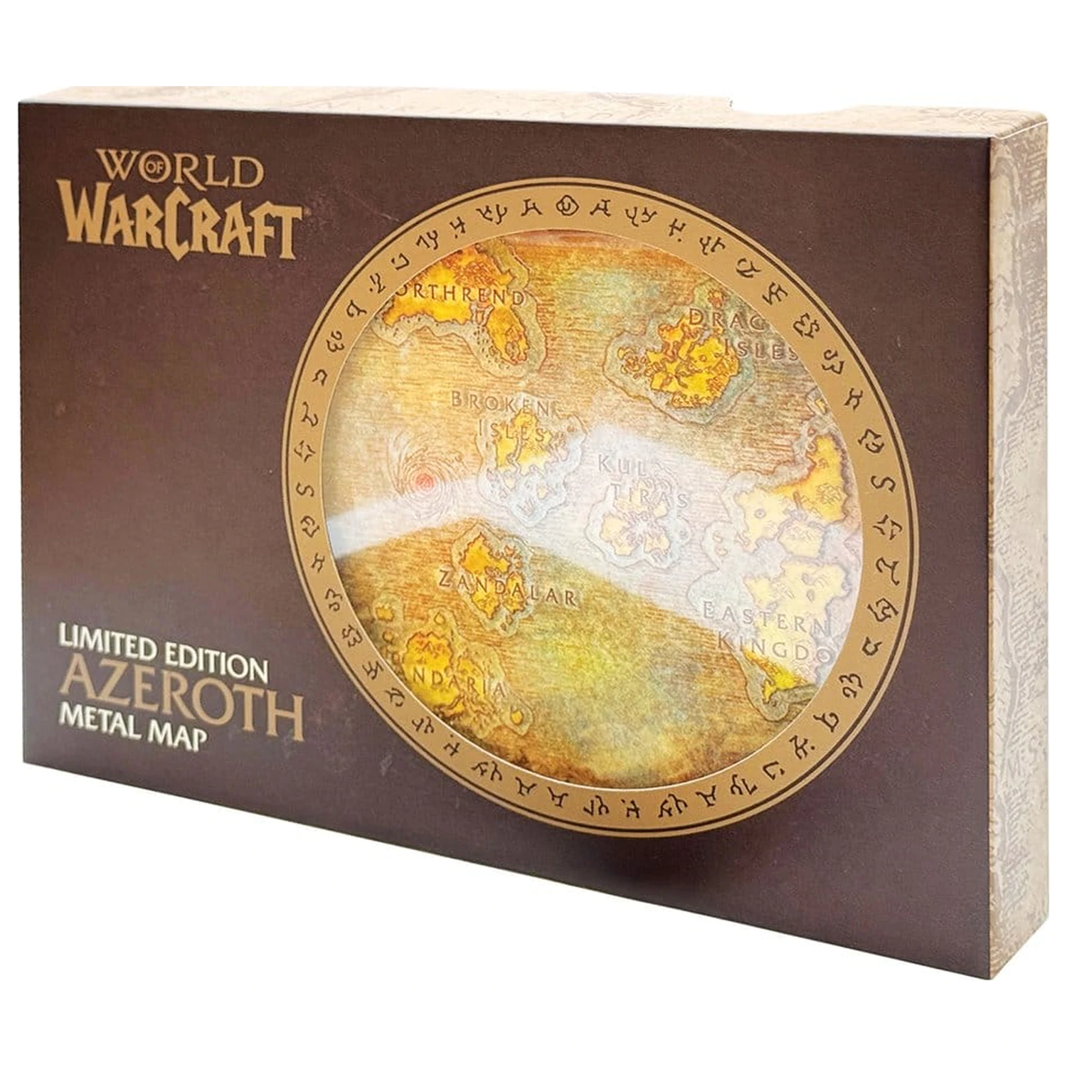 World of Warcraft replika metalne karte Azerotha, limitirano izdanje 12 x 18 cm fotografija proizvoda