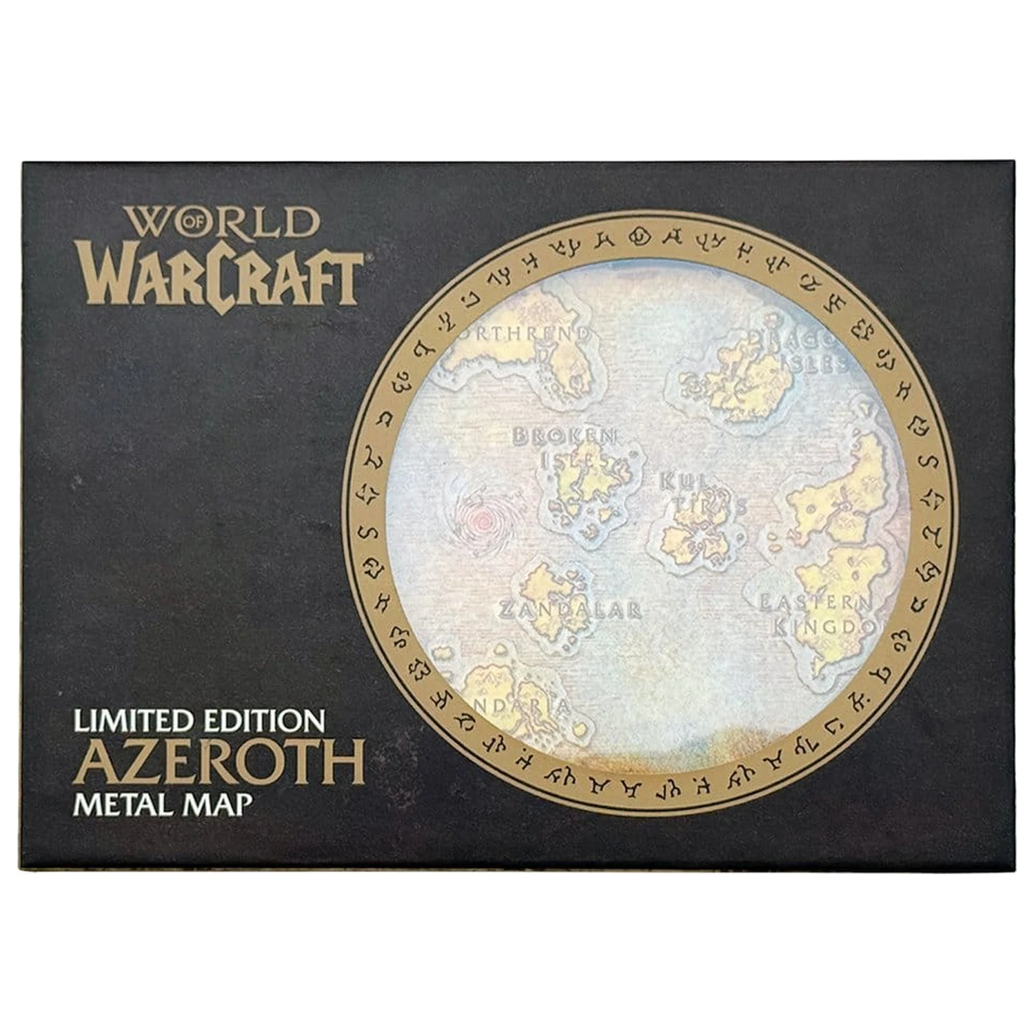 World of Warcraft replika metalne karte Azerotha, limitirano izdanje 12 x 18 cm fotografija proizvoda