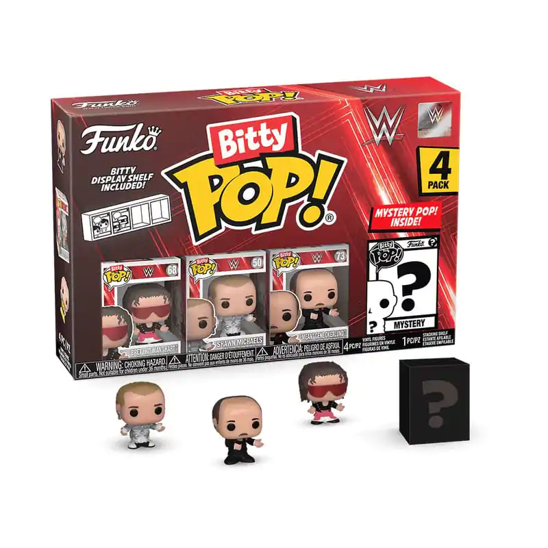 WWE Bitty Funko POP! Vinil figurice paket od 4 Bret Hart 2,5 cm fotografija proizvoda