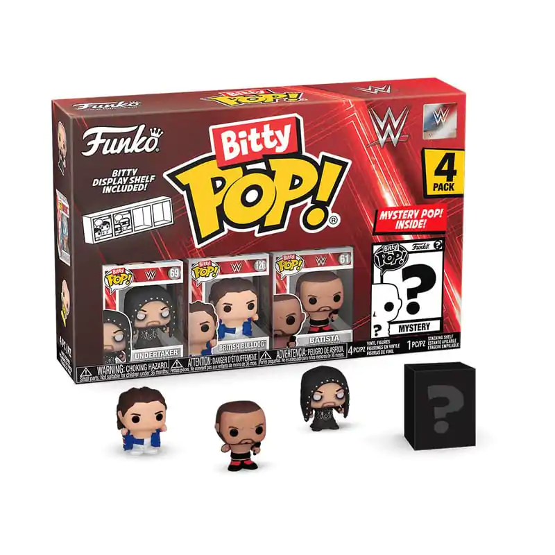 WWE Bitty Funko POP! Vinil Figura Set od 4 The Undertaker 2,5 cm fotografija proizvoda