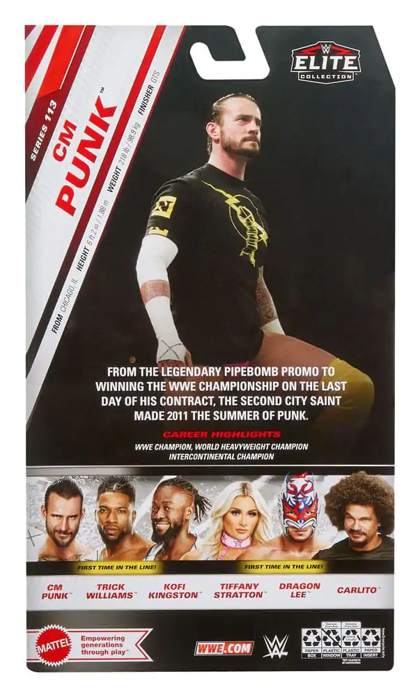 WWE Elite Collection akcijska figura CM Punk 15 cm fotografija proizvoda