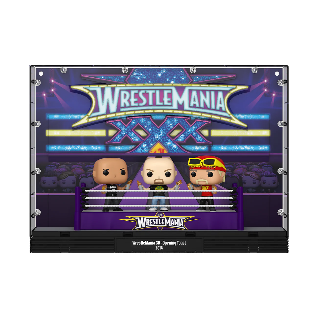 WWE Funko POP Moments Deluxe Vinil Figure paket od 3 Wrestlemania 30 Opening Toast fotografija proizvoda
