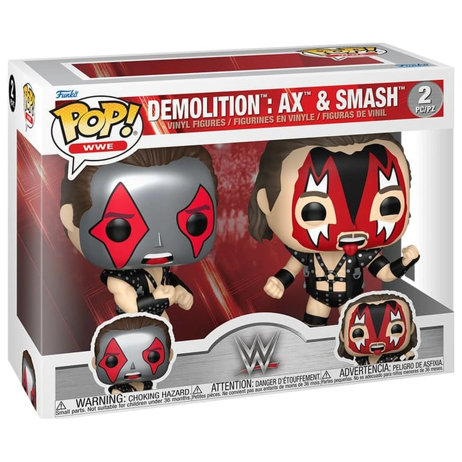 WWE Funko POP! vinilne figure pakiranje od 2 komada Ax & Smash 9 cm fotografija proizvoda
