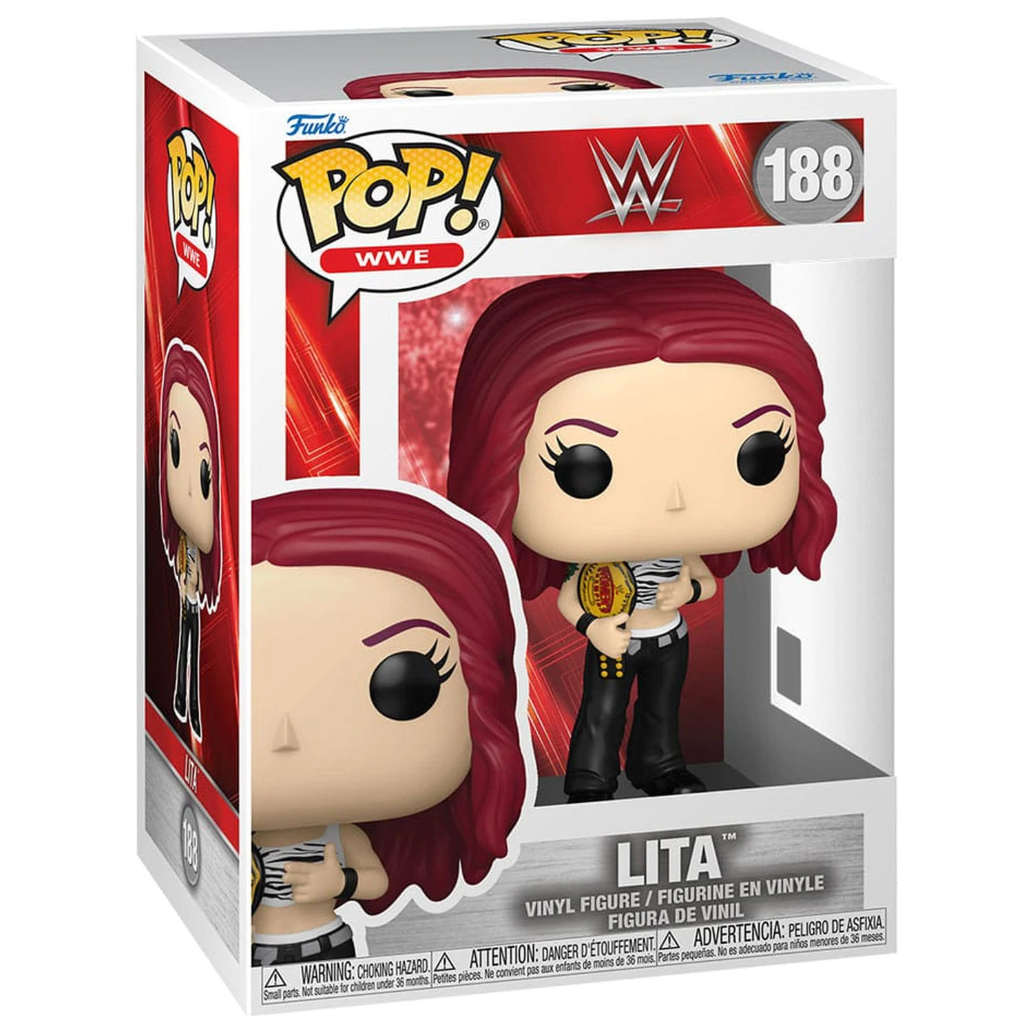 WWE Funko POP! Vinilna figura Lita s pojasom prvaka 9 cm fotografija proizvoda