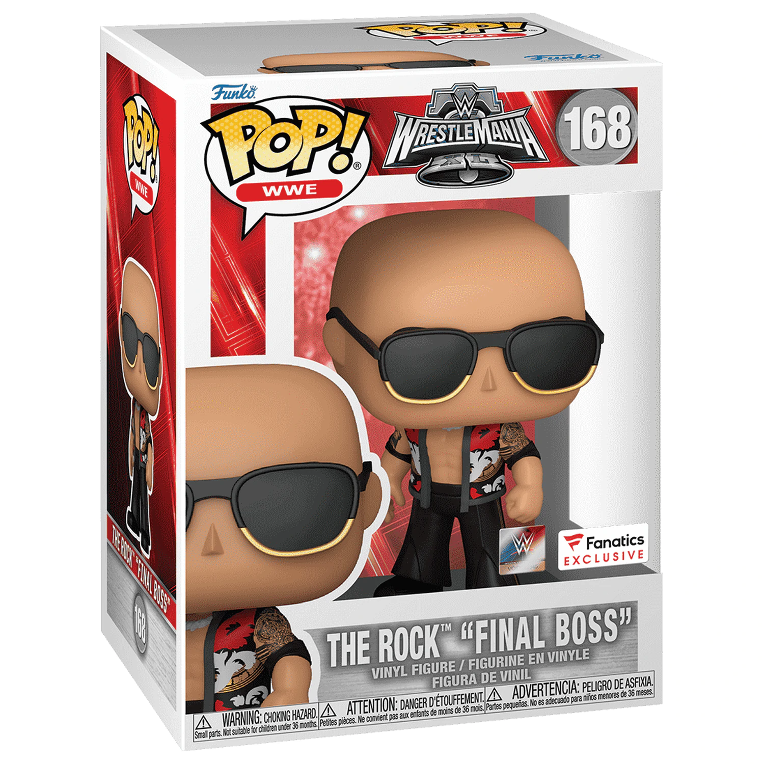 WWE Funko POP! Vinilna figura The Rock- Final Boss (WrestleMania 40) 9 cm fotografija proizvoda
