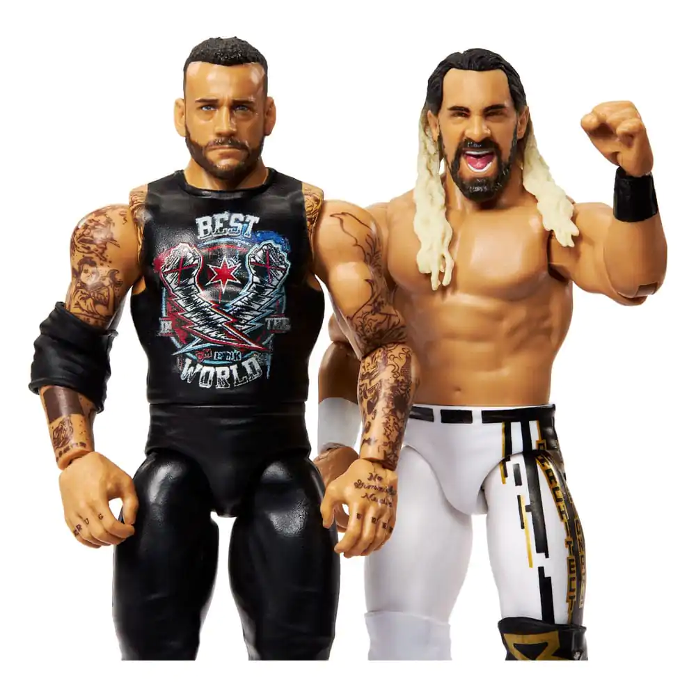 WWE Main Event Showdown akcijske figure CM Punk vs Seth "Freakin" Rollins 2-paket 15 cm fotografija proizvoda