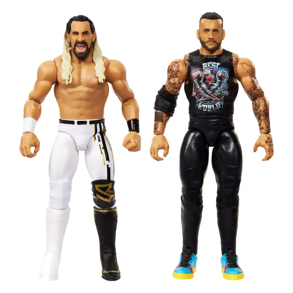 WWE Main Event Showdown akcijske figure CM Punk vs Seth "Freakin" Rollins 2-paket 15 cm fotografija proizvoda