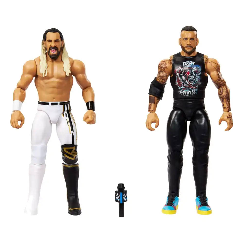WWE Main Event Showdown akcijske figure CM Punk vs Seth "Freakin" Rollins 2-paket 15 cm fotografija proizvoda