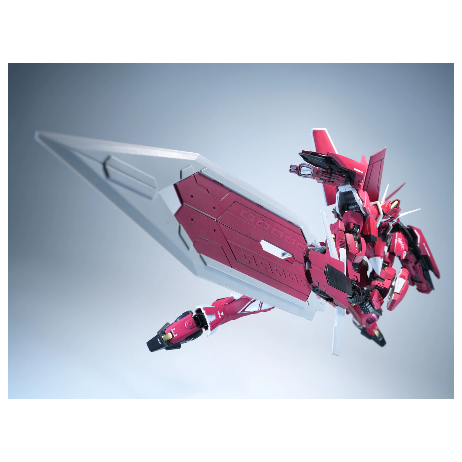 X-PLAY J-20 Cang Wei Crimson Flowing Gold Model Komplet 21cm fotografija proizvoda