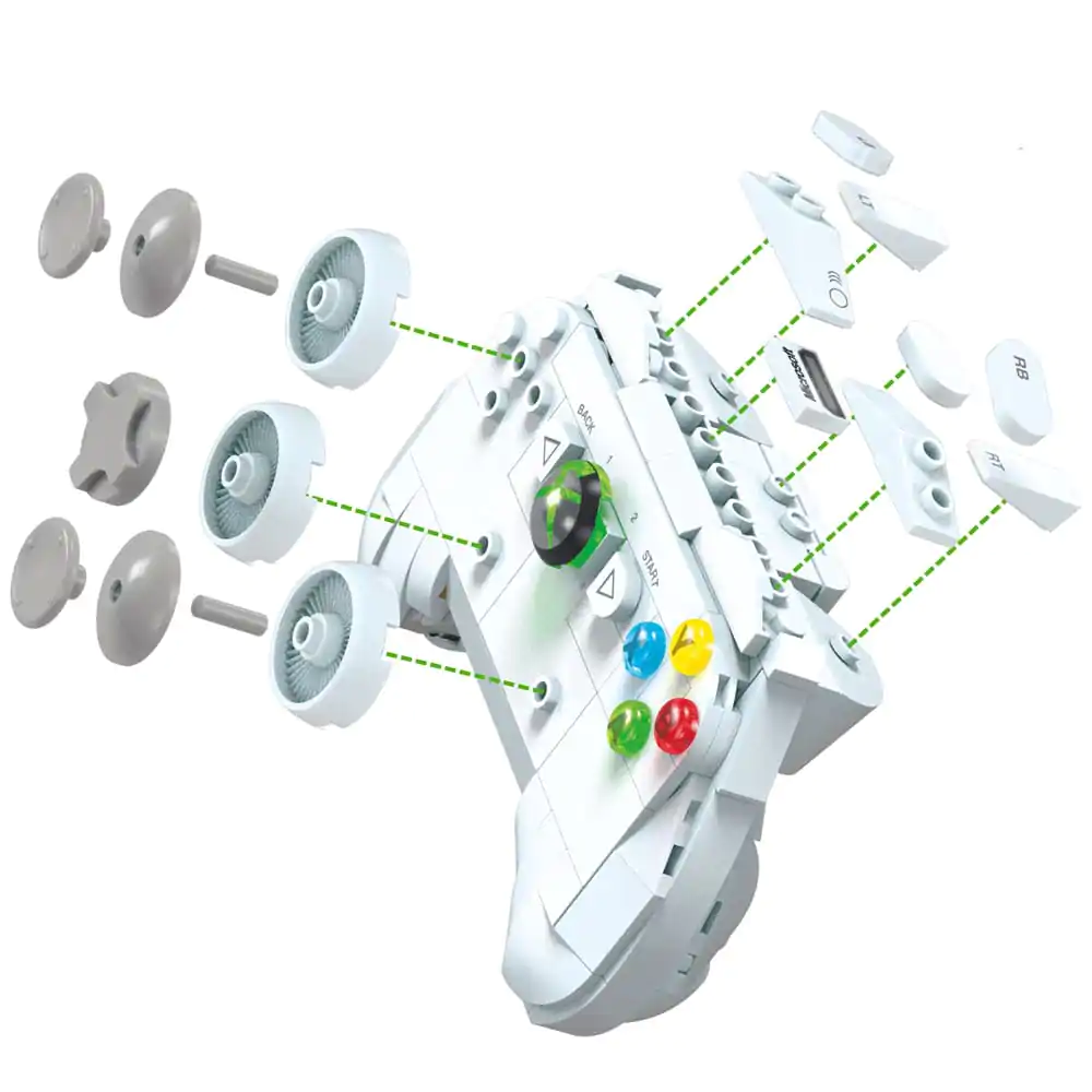 XBOX MEGA konstrukcijski set 3/4 XBOX 360 konzola fotografija proizvoda