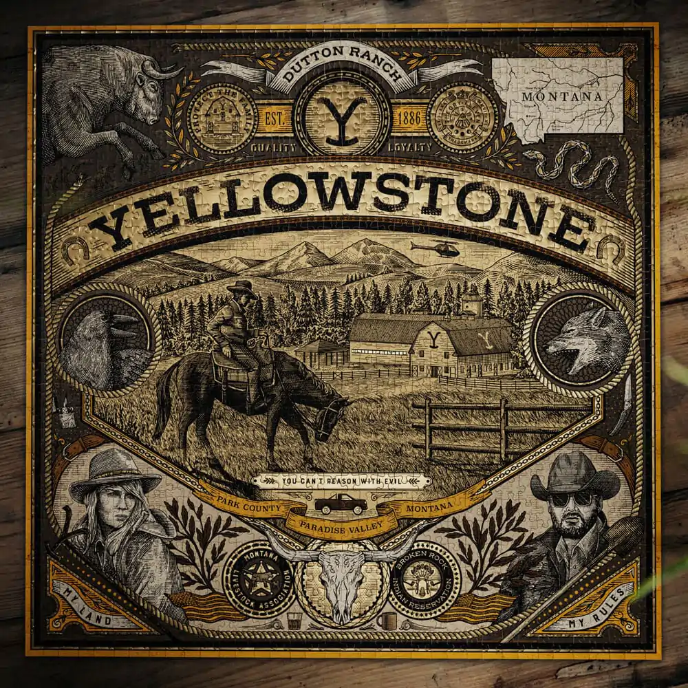 Yellowstone multi-dimensional puzzle (1000 dijelova) fotografija proizvoda