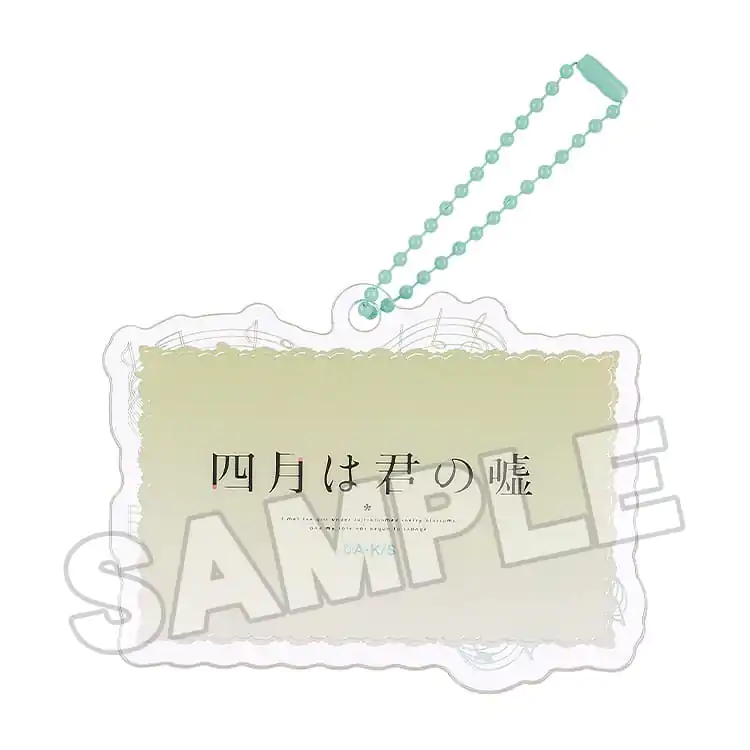 Your Lie in April akrilni privjesak za ključeve Anime Scene C 8 cm fotografija proizvoda