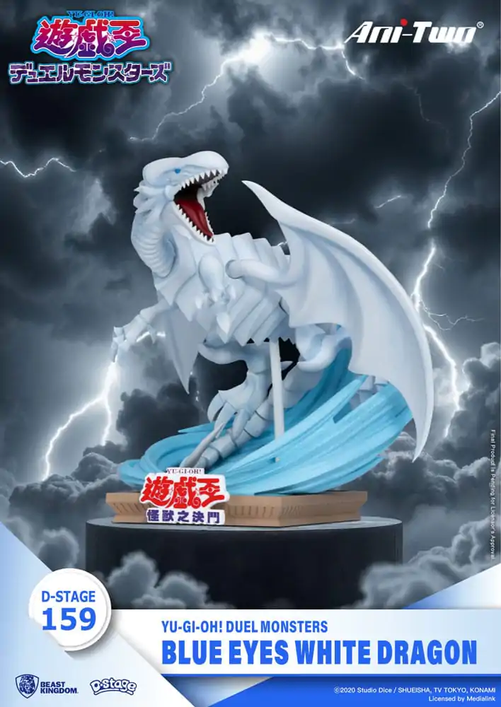 Yu-Gi-Oh! Duel Monsters D-Stage PVC Diorama Plavooki Bijeli Zmaj 15 cm fotografija proizvoda