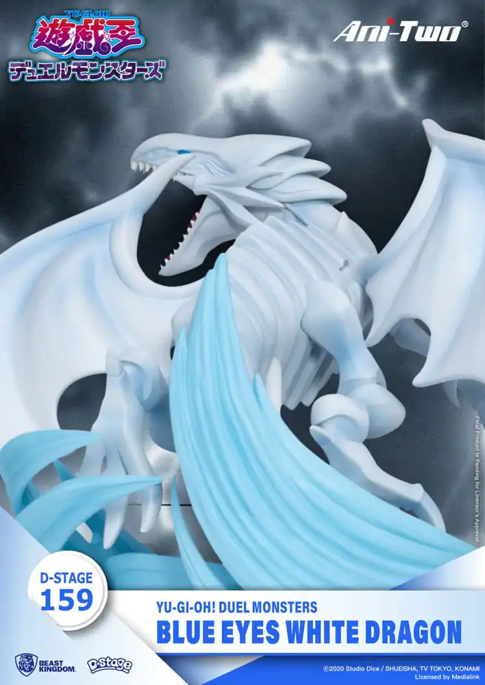 Yu-Gi-Oh! Duel Monsters D-Stage PVC Diorama Plavooki Bijeli Zmaj 15 cm fotografija proizvoda