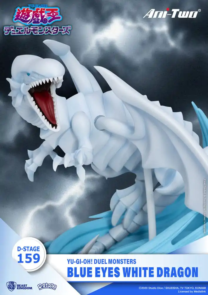 Yu-Gi-Oh! Duel Monsters D-Stage PVC Diorama Plavooki Bijeli Zmaj 15 cm fotografija proizvoda