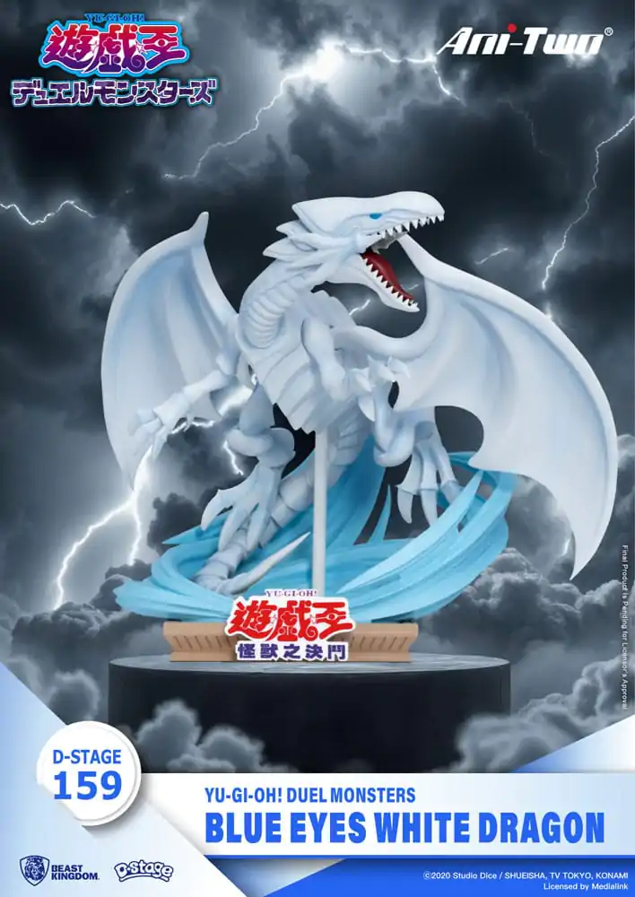 Yu-Gi-Oh! Duel Monsters D-Stage PVC Diorama Plavooki Bijeli Zmaj 15 cm fotografija proizvoda