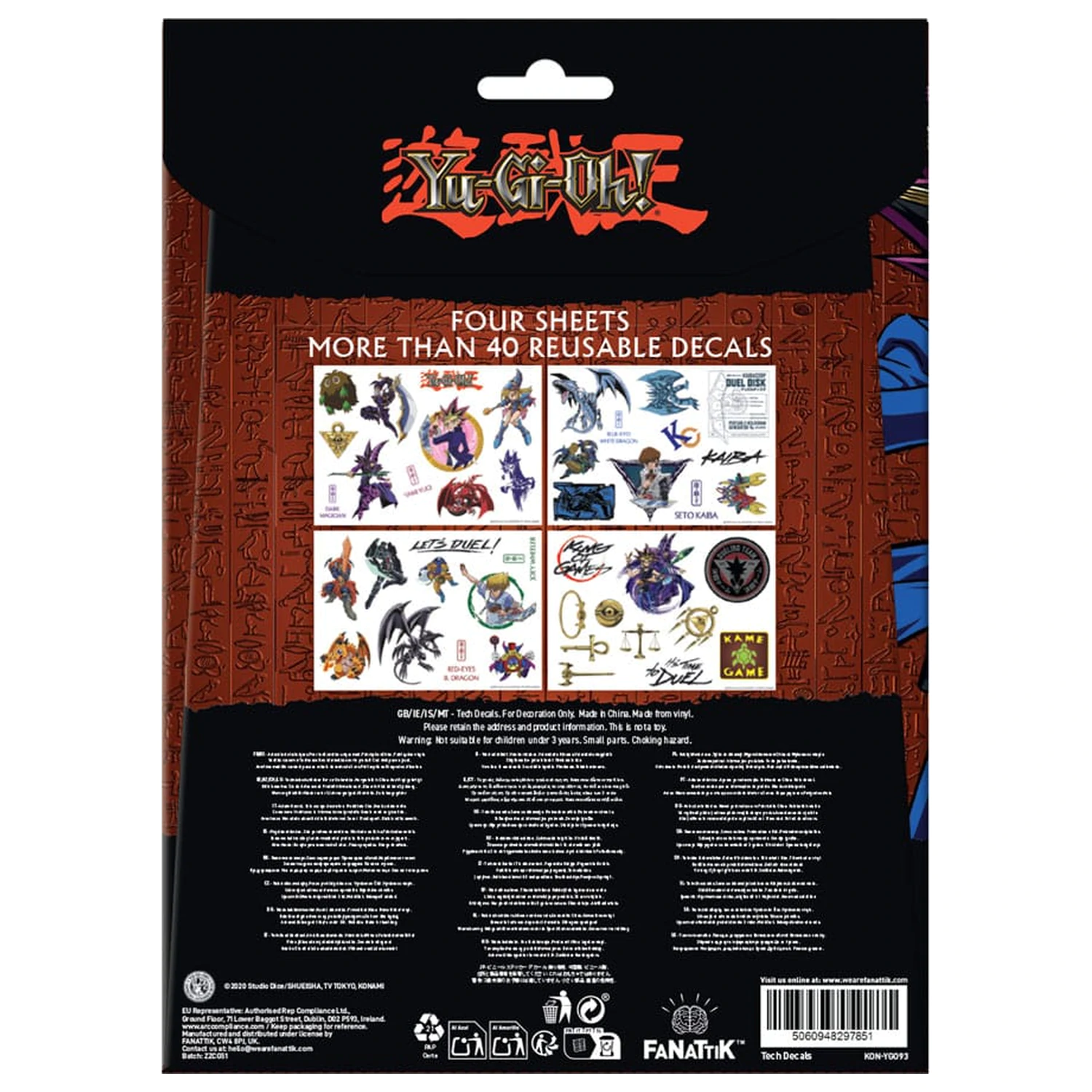 Yu-Gi-Oh! Tech paket naljepnica fotografija proizvoda