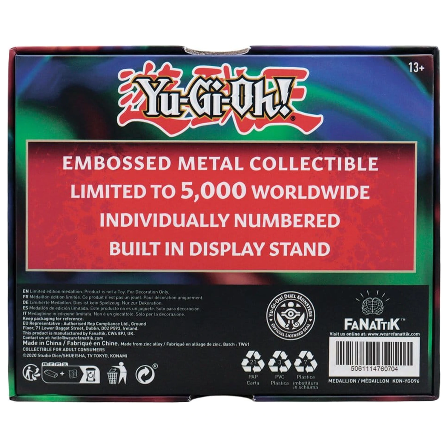 Yu-Gi-Oh! medaljon Exodia Head Limited Edition fotografija proizvoda