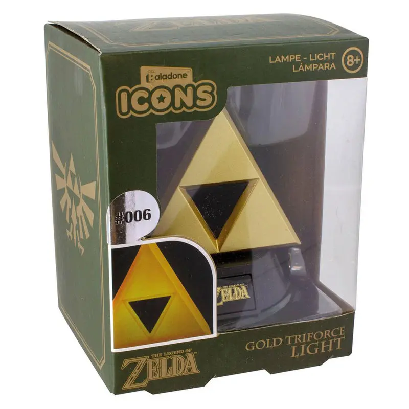 The Legend of Zelda 3D Icon svjetiljka Gold Triforce 10 cm fotografija proizvoda