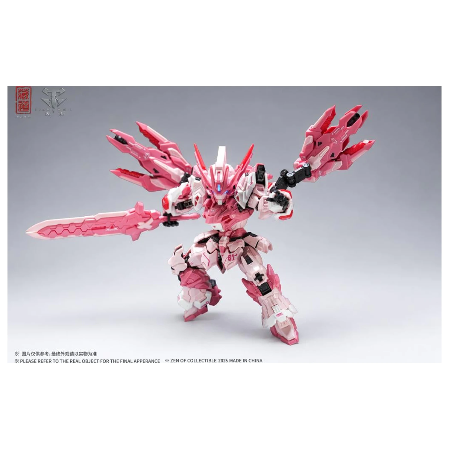 Zen of Collectible CD-TGM-01C TGM Tian Wei Pink LE Plastični model 14 cm fotografija proizvoda
