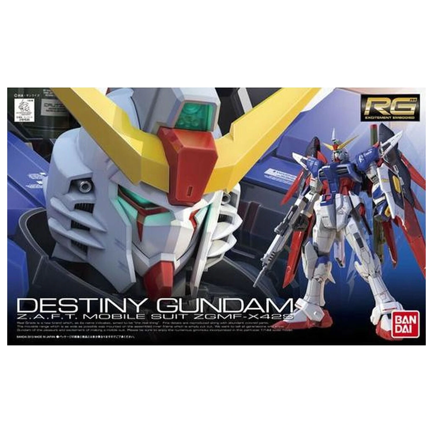 ZGMF-X42S Destiny Gundam Model komplet RG 1/144 fotografija proizvoda