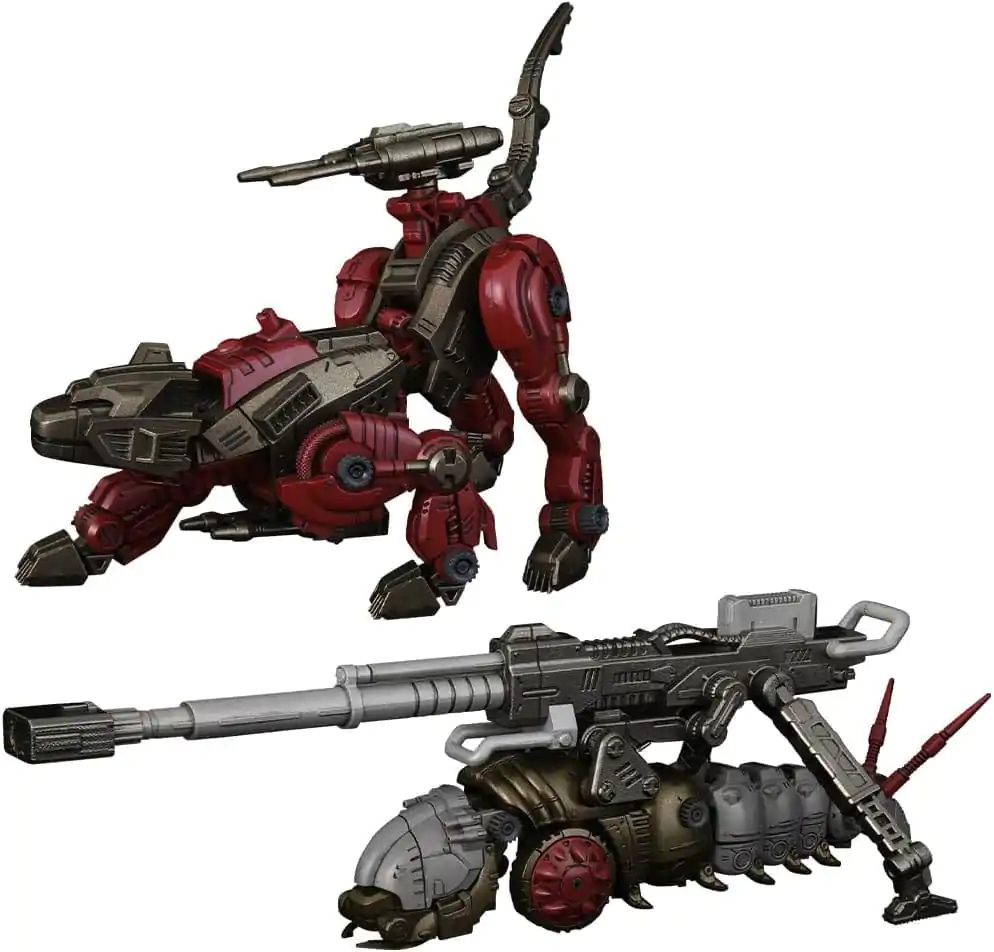 Zoids Plastični Model Kompleti 2-paket 1/100 RMZ-010 Canoly Molga & Hell Cat Base Guards Setovi 20 cm fotografija proizvoda