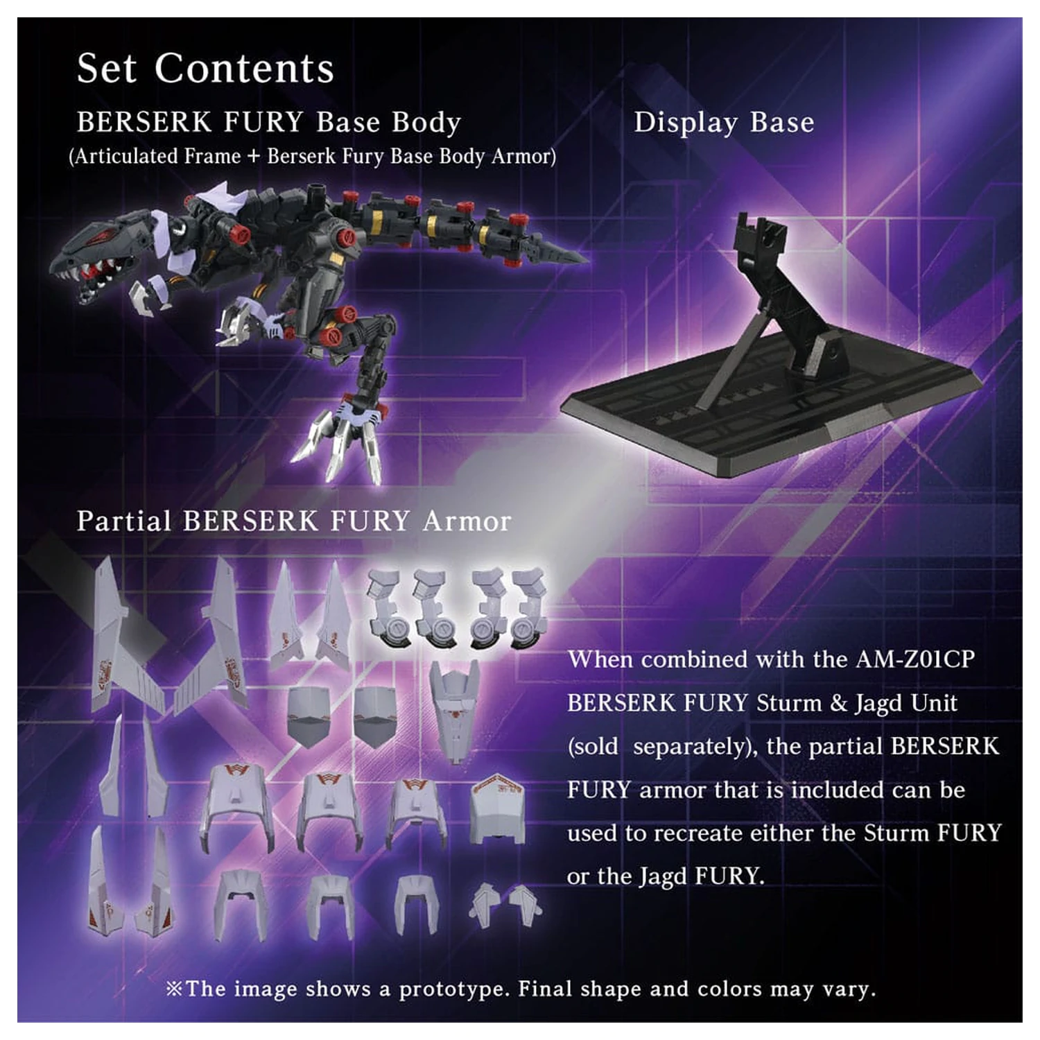 Zoids komplet plastičnog modela AM-Z01EX Berserk Fury (Elementary Body) fotografija proizvoda