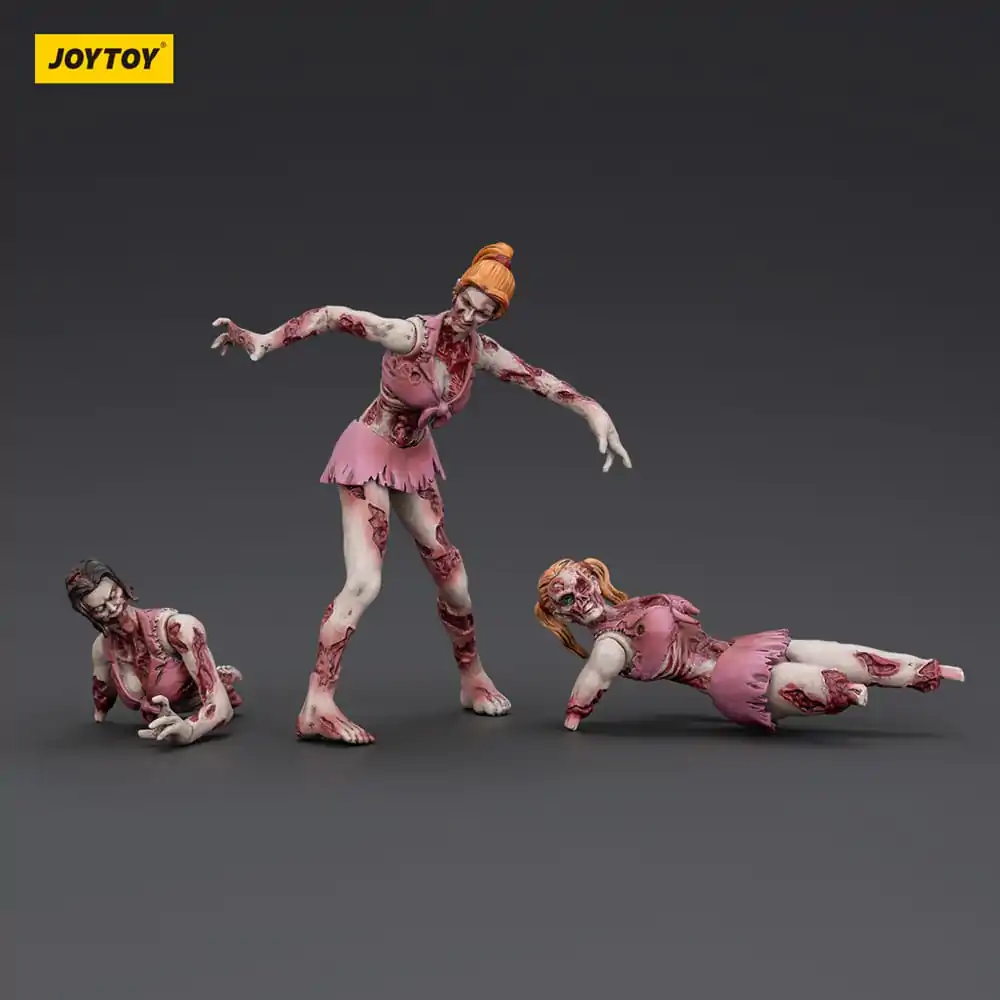 Zombie Dark Source akcijske figure 3-Pack Cheer Leaders 8 cm fotografija proizvoda