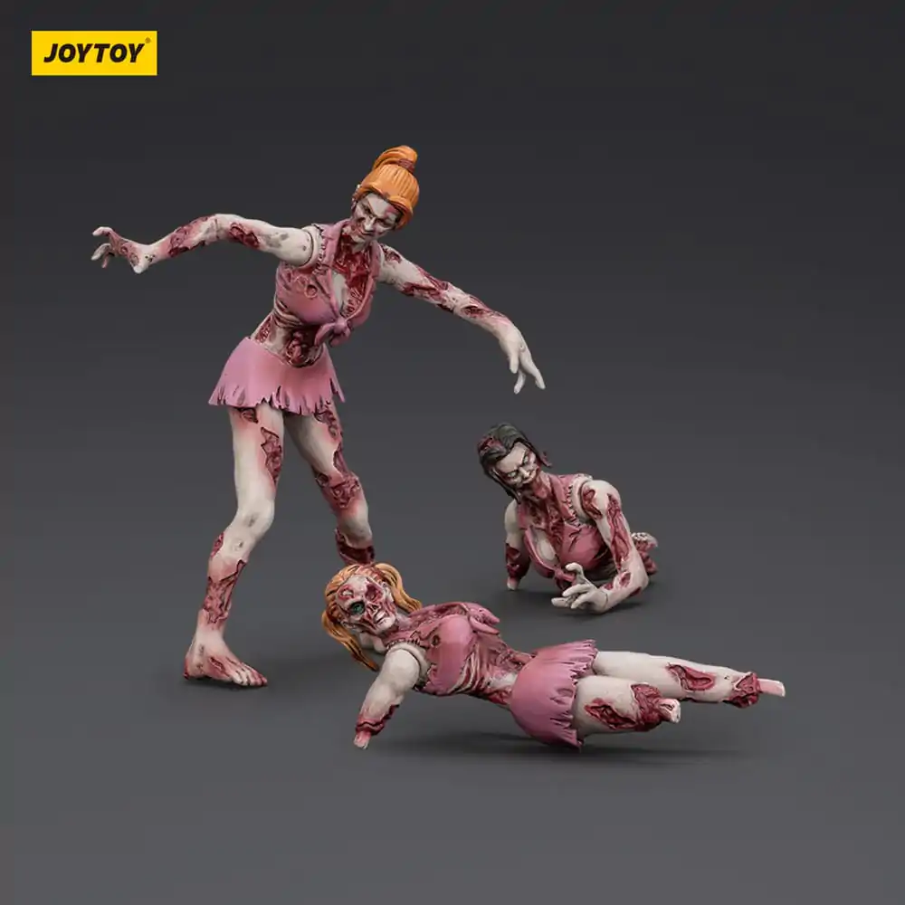Zombie Dark Source akcijske figure 3-Pack Cheer Leaders 8 cm fotografija proizvoda
