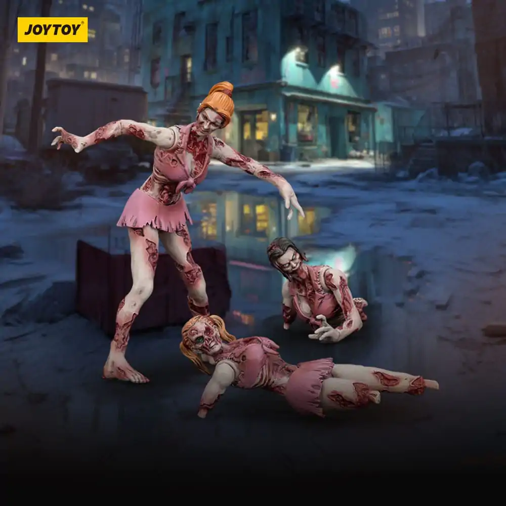 Zombie Dark Source akcijske figure 3-Pack Cheer Leaders 8 cm fotografija proizvoda