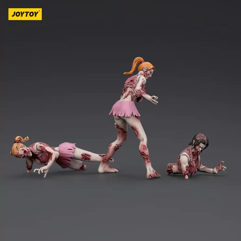 Zombie Dark Source akcijske figure 3-Pack Cheer Leaders 8 cm fotografija proizvoda