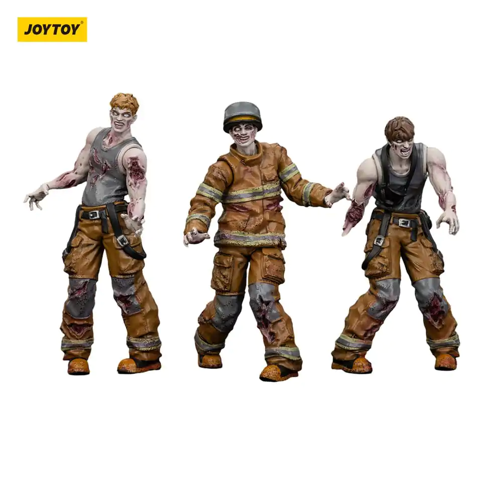 Zombie Dark Source akcijske figure 3-Pack vatrogasci 8 cm fotografija proizvoda