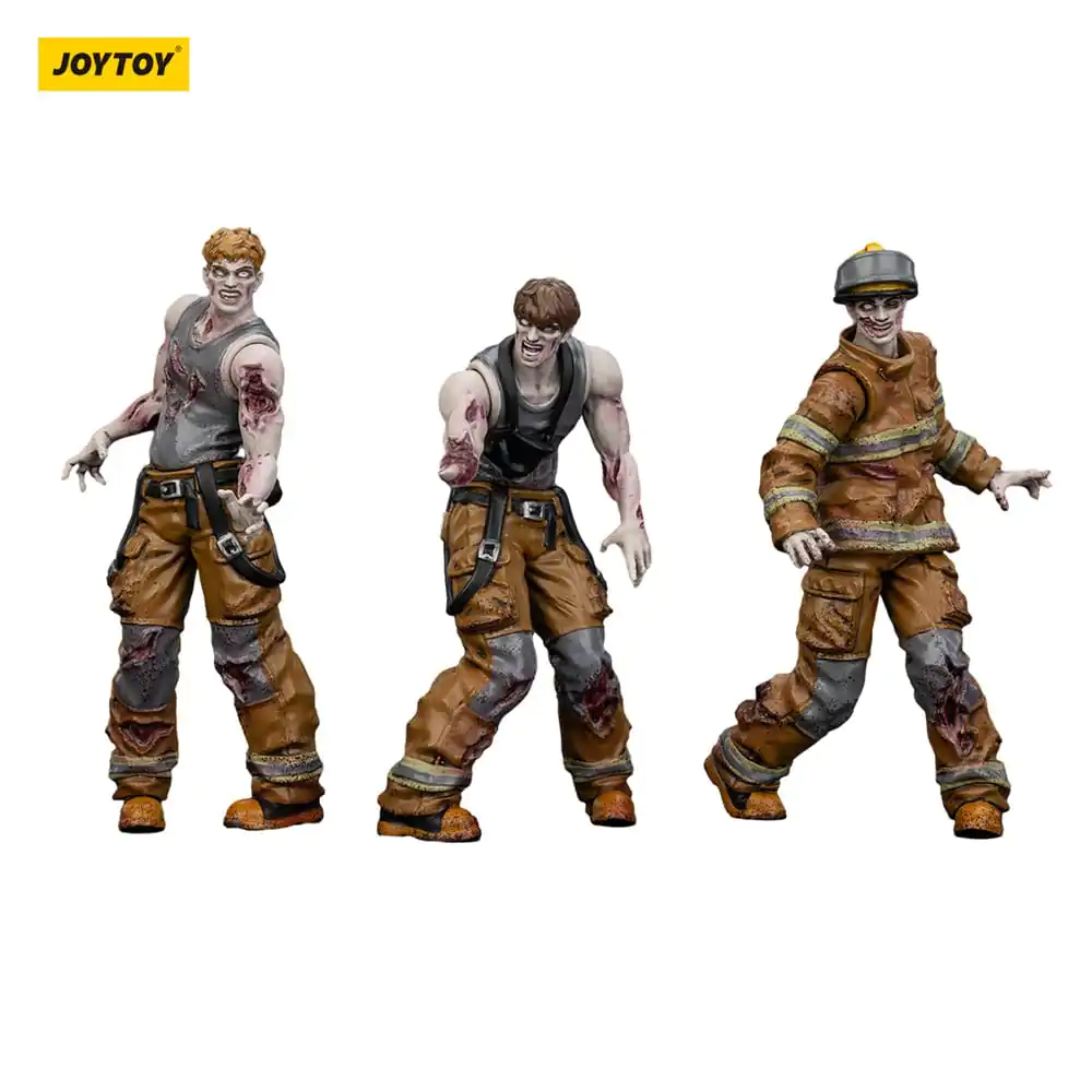 Zombie Dark Source akcijske figure 3-Pack vatrogasci 8 cm fotografija proizvoda