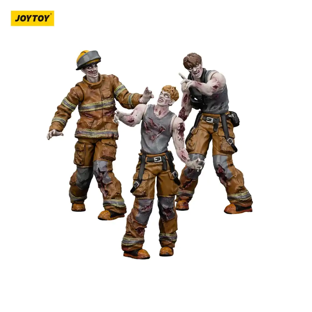 Zombie Dark Source akcijske figure 3-Pack vatrogasci 8 cm fotografija proizvoda