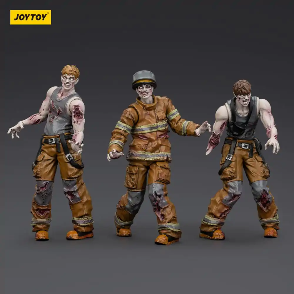 Zombie Dark Source akcijske figure 3-Pack vatrogasci 8 cm fotografija proizvoda