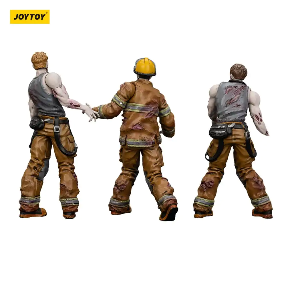 Zombie Dark Source akcijske figure 3-Pack vatrogasci 8 cm fotografija proizvoda