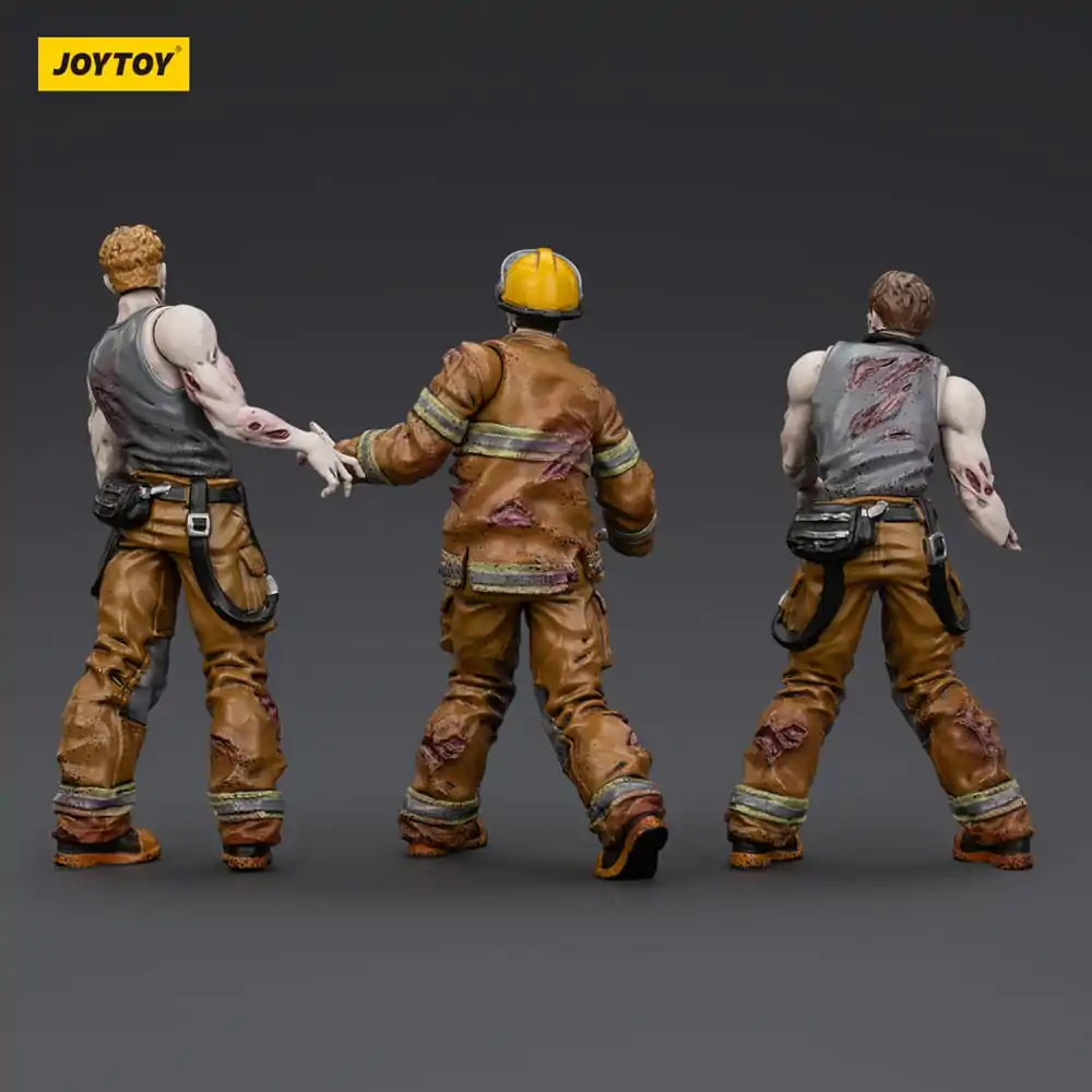 Zombie Dark Source akcijske figure 3-Pack vatrogasci 8 cm fotografija proizvoda