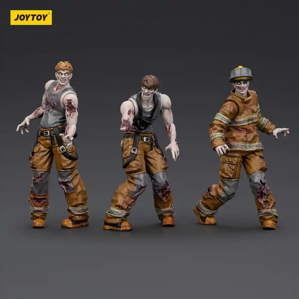 Zombie Dark Source akcijske figure 3-Pack vatrogasci 8 cm fotografija proizvoda