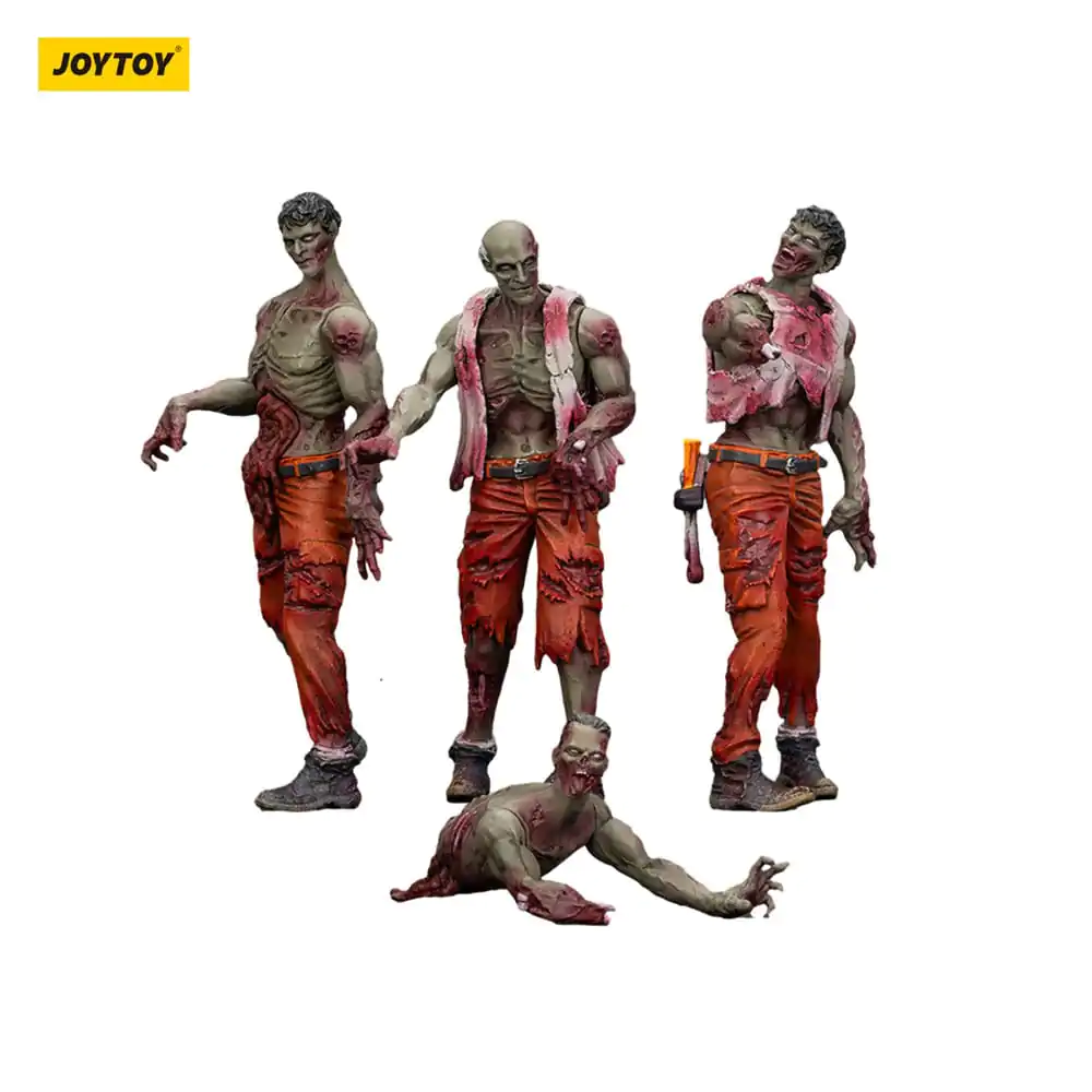 Zombie Dark Source akcijske figure, set od 4 mehaničarski tim 8 cm fotografija proizvoda