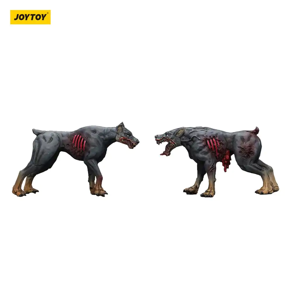 Zombie Dark Source akcijske figure 2-Pack policijski psi 8 cm fotografija proizvoda
