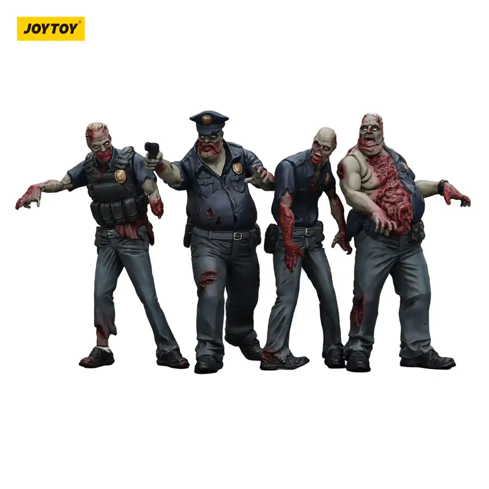 Zombie Dark Source akcijske figure 4-Pack Policija (Muški) 8 cm fotografija proizvoda