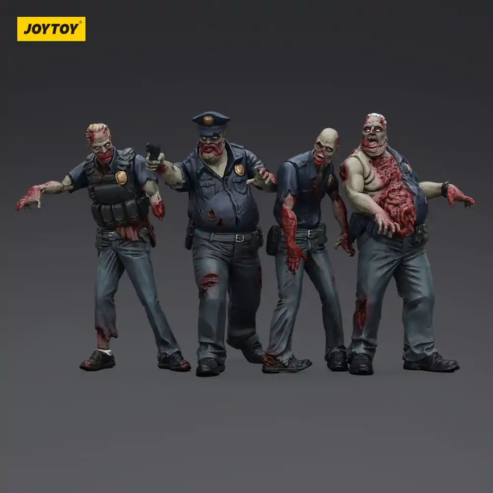 Zombie Dark Source akcijske figure 4-Pack Policija (Muški) 8 cm fotografija proizvoda