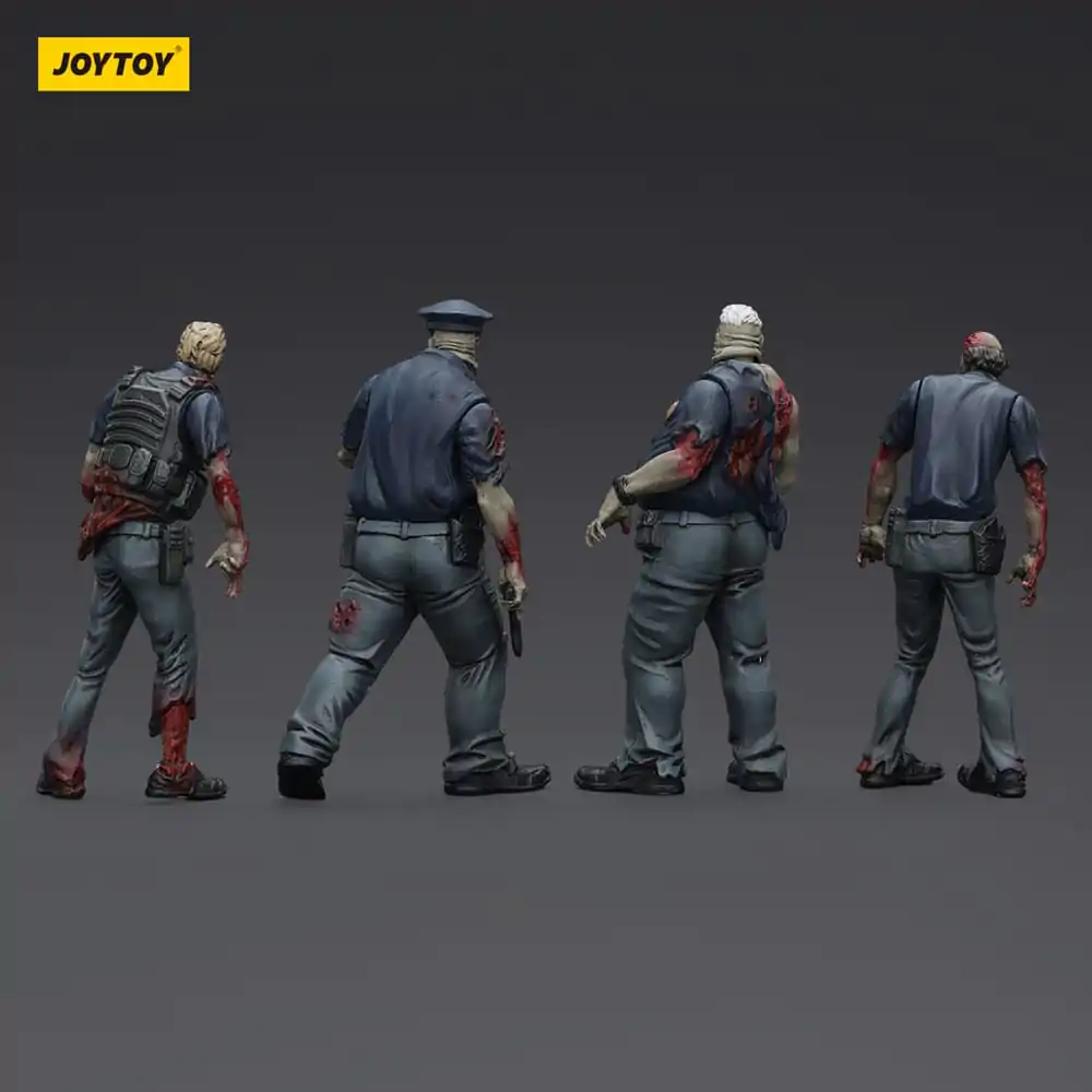Zombie Dark Source akcijske figure 4-Pack Policija (Muški) 8 cm fotografija proizvoda