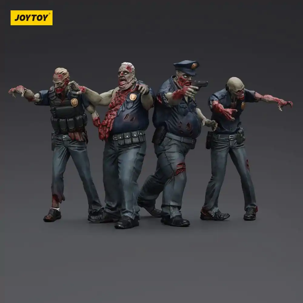 Zombie Dark Source akcijske figure 4-Pack Policija (Muški) 8 cm fotografija proizvoda